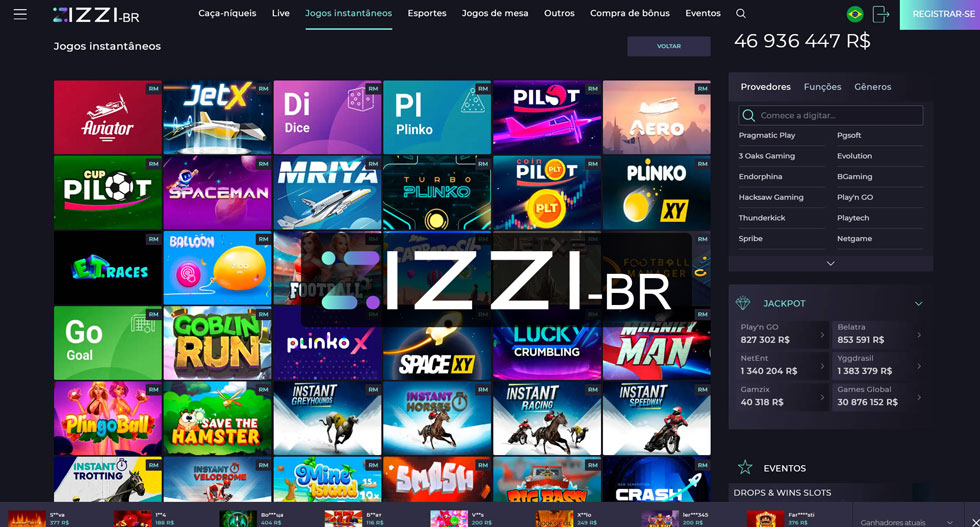 Desenvolvimento do Izzi Casino