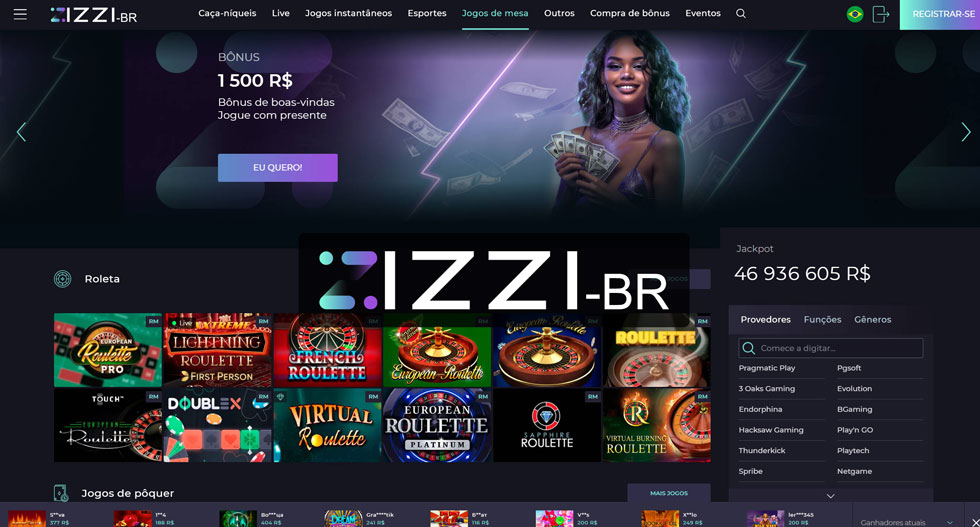 Experiência do usuário no Izzi Casino